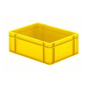 Transportkrat Euronorm plastic bak, krat TK0 400x300x145 geel Transportkrat Euronorm plastic bak, krat TK0 400x300x145 geel