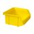 Kunststof stapelbak, Plastic magazijnbak A1 100x100x50 geel