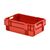 Stapelbare, nestbare transportkrat DTK0 600x400x210 rood