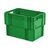 Stapelbare, nestbare transportkrat DTK0 600x400x420 groen