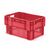 Stapelbare, nestbare transportkrat DTK1 600x400x320 rood