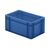 Transportkrat Euronorm plastic bak, krat TK0 300x200x145 blauw