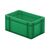 Transportkrat Euronorm plastic bak, krat TK0 300x200x145 groen