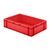 Transportkrat Euronorm plastic bak, krat TK0 600x400x145 rood