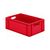 Transportkrat Euronorm plastic bak, krat TK0 600x400x210 rood