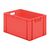 Transportkrat Euronorm plastic bak, krat TK0 600x400x320 rood