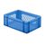 Transportkrat Euronorm plastic bak, krat TK1 400x300x145 blauw