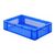 Transportkrat Euronorm plastic bak, krat TK1 600x400x145 blauw