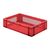 Transportkrat Euronorm plastic bak, krat TK1 600x400x145 rood