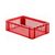 Transportkrat Euronorm plastic bak, krat TK1 600x400x175 rood