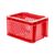 Transportkrat Euronorm plastic bak, krat TK2 200x100x120 rood