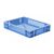 Transportkrat Euronorm plastic bak, krat TK2 400x300x75 blauw