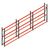 Voordeelrij bandenstelling grootvak AR 2250x6240x400mm (hxbxd) 3 secties 3 niveaus antraciet