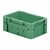 Zware transportkrat Euronorm plastic bak, krat VTK0 300x200x120 groen