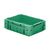 Zware transportkrat Euronorm plastic bak, krat VTK0 400x300x120 groen