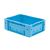 Zware transportkrat Euronorm plastic bak, krat VTK0 400x300x145 blauw