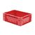 Zware transportkrat Euronorm plastic bak, krat VTK0 400x300x145 rood