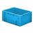 Zware transportkrat Euronorm plastic bak, krat VTK0 400x300x175 blauw