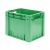 Zware transportkrat Euronorm plastic bak, krat VTK0 400x320x320 groen