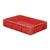 Zware transportkrat Euronorm plastic bak, krat VTK0 600x400x120 rood