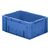 Zware transportkrat Euronorm plastic bak, krat VTK0 600x400x175 blauw