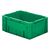 Zware transportkrat Euronorm plastic bak, krat VTK0 600x400x175 groen