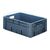 Zware transportkrat Euronorm plastic bak, krat VTK0 600x400x210 grijs