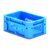 Zware transportkrat Euronorm plastic bak, krat VTK1 300x200x120 blauw