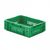 Zware transportkrat Euronorm plastic bak, krat VTK1 400x300x120 groen