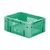 Zware transportkrat Euronorm plastic bak, krat VTK1 400x300x175 groen