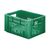 Zware transportkrat Euronorm plastic bak, krat VTK1 400x300x210 groen