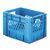 Zware transportkrat Euronorm plastic bak, krat VTK1 400x300x270 blauw