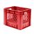 Zware transportkrat Euronorm plastic bak, krat VTK1 400x300x320 rood