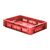 Zware transportkrat Euronorm plastic bak, krat VTK1 600x400x120 rood