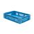 Zware transportkrat Euronorm plastic bak, krat VTK1 600x400x145 blauw