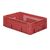 Zware transportkrat Euronorm plastic bak, krat VTK1 600x400x175 rood