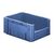 Zware transportkrat Euronorm plastic bak, krat VTK4 400x300x175 blauw