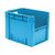 Zware transportkrat Euronorm plastic bak, krat VTK4 400x300x320 blauw