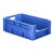 Zware transportkrat Euronorm plastic bak, krat VTK4 600x400x210 blauw