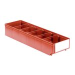 Magazijnbak, Magazijnstellingbak, Kunststof bak RK 500x152x83 rood