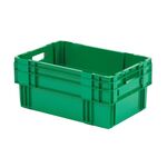 Stapelbare, nestbare transportkrat DTK0 600x400x270 groen