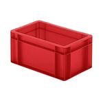 Transportkrat Euronorm plastic bak, krat TK0 300x200x145 rood