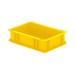 Transportkrat Euronorm plastic bak, krat TK0 300x200x75 geel