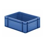 Transportkrat Euronorm plastic bak, krat TK0 400x300x145 blauw