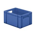 Transportkrat Euronorm plastic bak, krat TK0 400x300x210 blauw