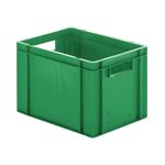 Transportkrat Euronorm plastic bak, krat TK0 400x300x270 groen