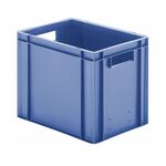 Transportkrat Euronorm plastic bak, krat TK0 400x300x320 blauw