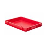 Transportkrat Euronorm plastic bak, krat TK0 400x300x50 rood