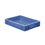 Transportkrat Euronorm plastic bak, krat TK0 400x300x75 blauw