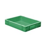 Transportkrat Euronorm plastic bak, krat TK0 400x300x75 groen